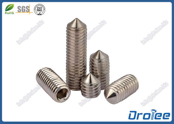 China 304/316 Headless Hex Socket Set Screw with Flat Point supplier